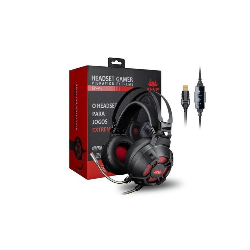 Knup Headset Gamer Knup - 446 - Tecnoeasy Informática